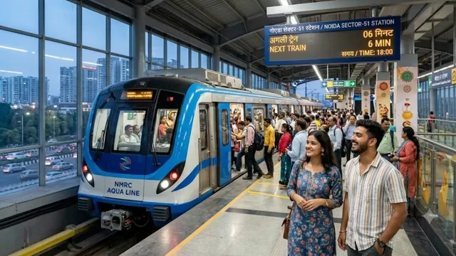 Noida Aqua Line Metro: एक्वा लाइन पर पीक आवर्स में अब हर 6 मिनट पर मिलेगी मेट्रो, देर रात तक बढ़ाई गई अंतिम ट्रेन की टाइमिंग Noida Aqua Line Metro: एक्वा लाइन पर पीक आवर्स में अब हर 6 मिनट पर मिलेगी मेट्रो, देर रात तक बढ़ाई गई अंतिम ट्रेन की टाइमिंग