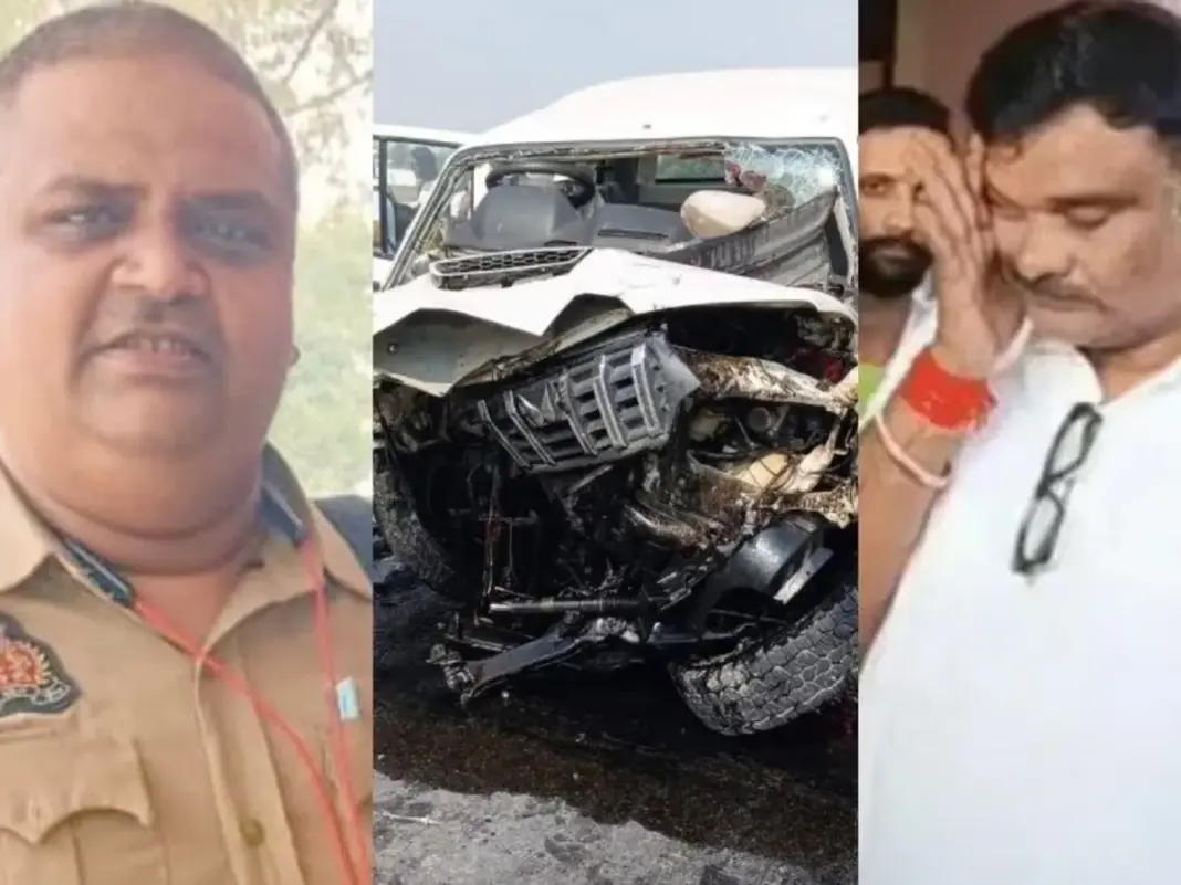 Kannauj Road Accident: पूर्व भाजपा सांसद सुब्रत पाठक के काफिले की एस्कॉर्ट गाड़ी पलटी, हेड कांस्टेबल अभिषेक त्रिपाठी की मौत, चालक समेत दो घायल Kannauj Road Accident, Subrat Pathak Convoy, Head Constable Abhishek Tripathi, Agra Lucknow Expressway, UP Police Accident